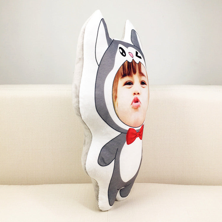 Benutzerdefinierte Bild Husky Samoyed geformt Wurfkissen