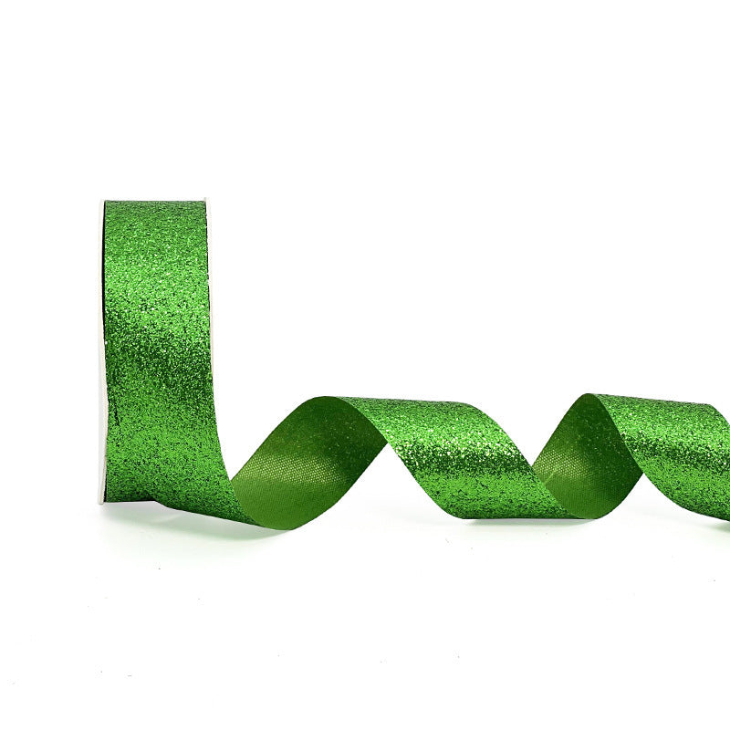 Super Shiny Gold Colorful Christmas Gift Flower Gift Wrap with Satin Ribbon