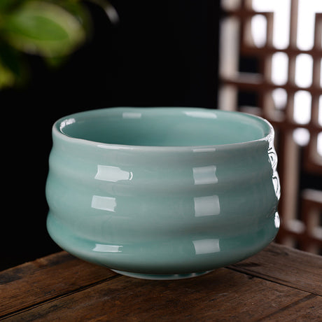 Handgefertigte Tee Tasse fließende Glasur -Tee -Set