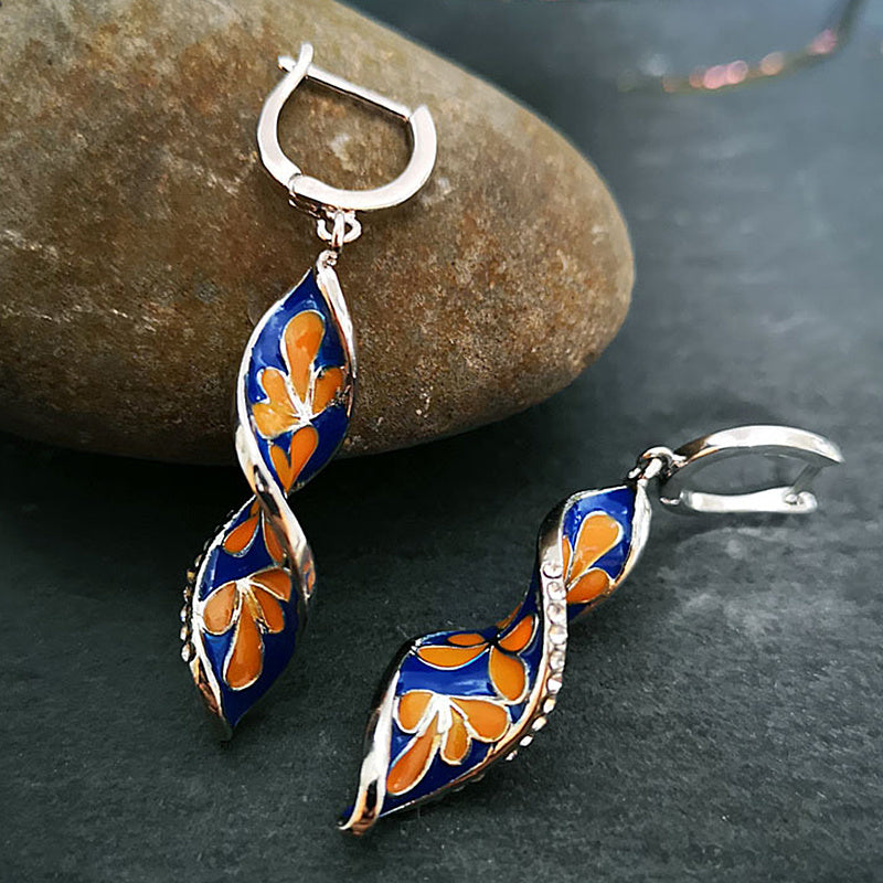 Flower Long Earrings