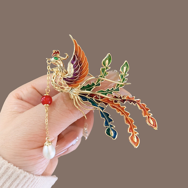 Phoenix Brooch Temperamental Tassels High Sense Ancient Style Hanfu Accessories