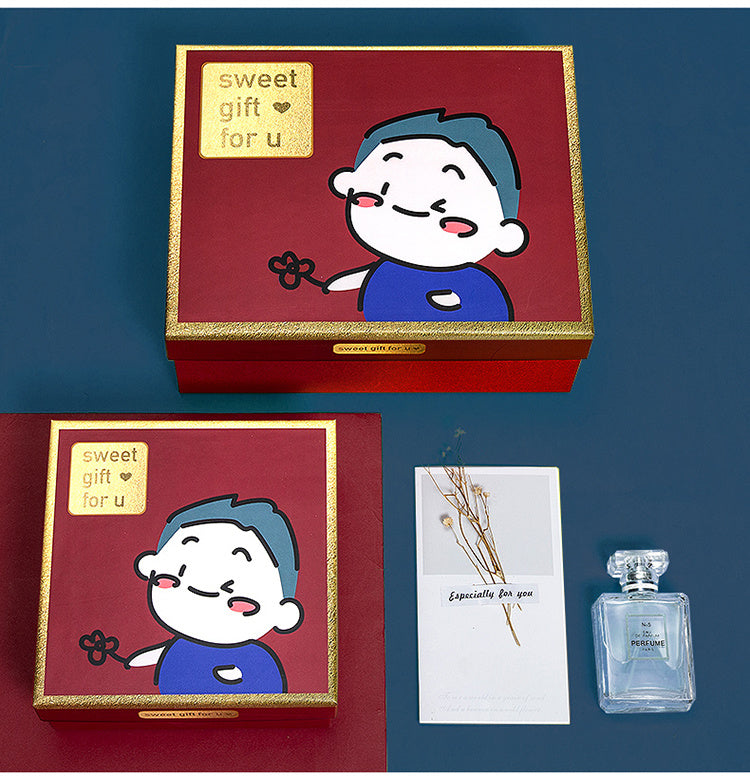 Gift Wrap Empty Box Couple Birthday Gift Box Packaging Box