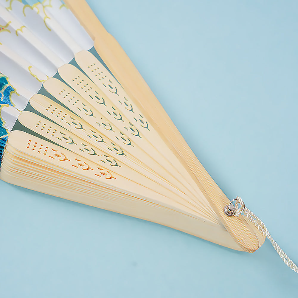 Chinese Style Women's Tasseled Portable Cheongsam Folding Fan-3