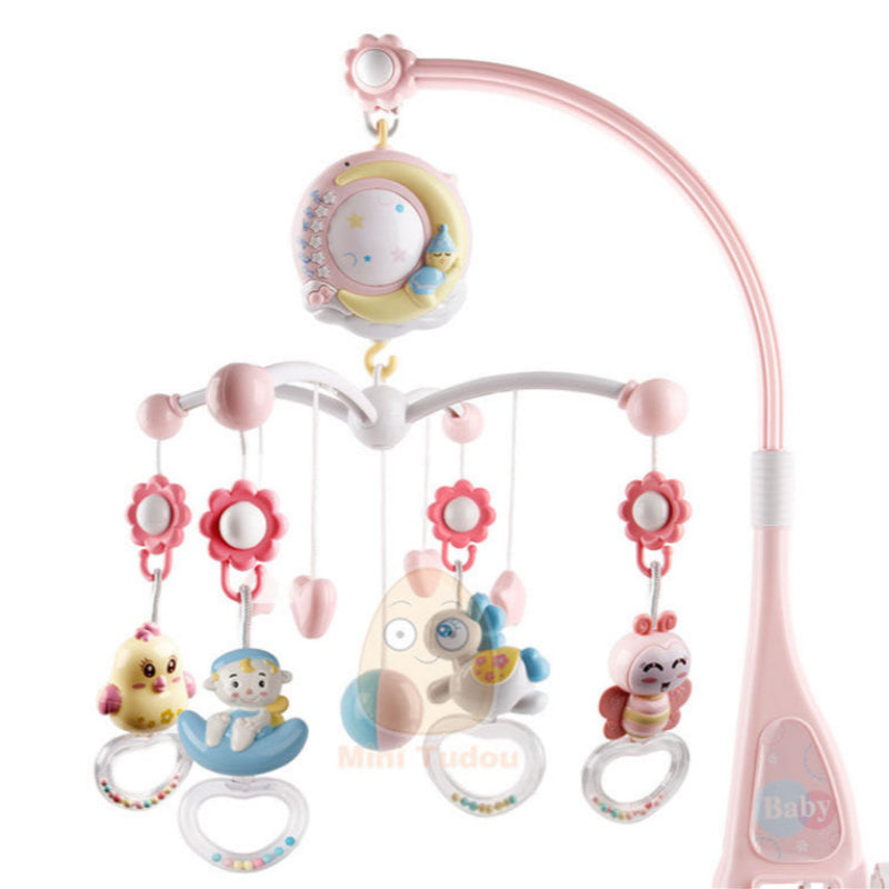 Baby Rattles Mobiles Toy Holder Musical Box Projection Newborn Infant Toys