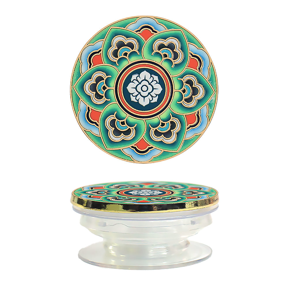 Dunhuang Lotus Collapsible Phone Holder Grip-4