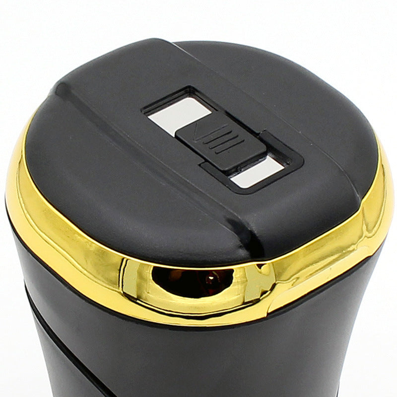 Push-pull Lighter Cool Car Accessories Detachable Car Ashtray Smell Proof with Lid LED Light