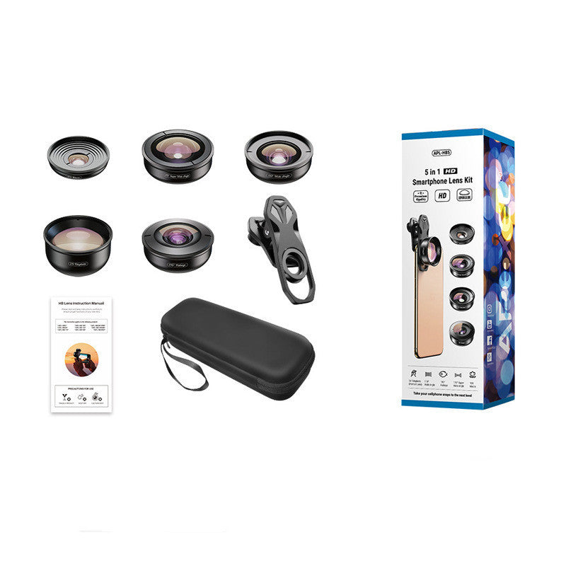 Macro Fisheye Telephoto Five-in-one Camera Set