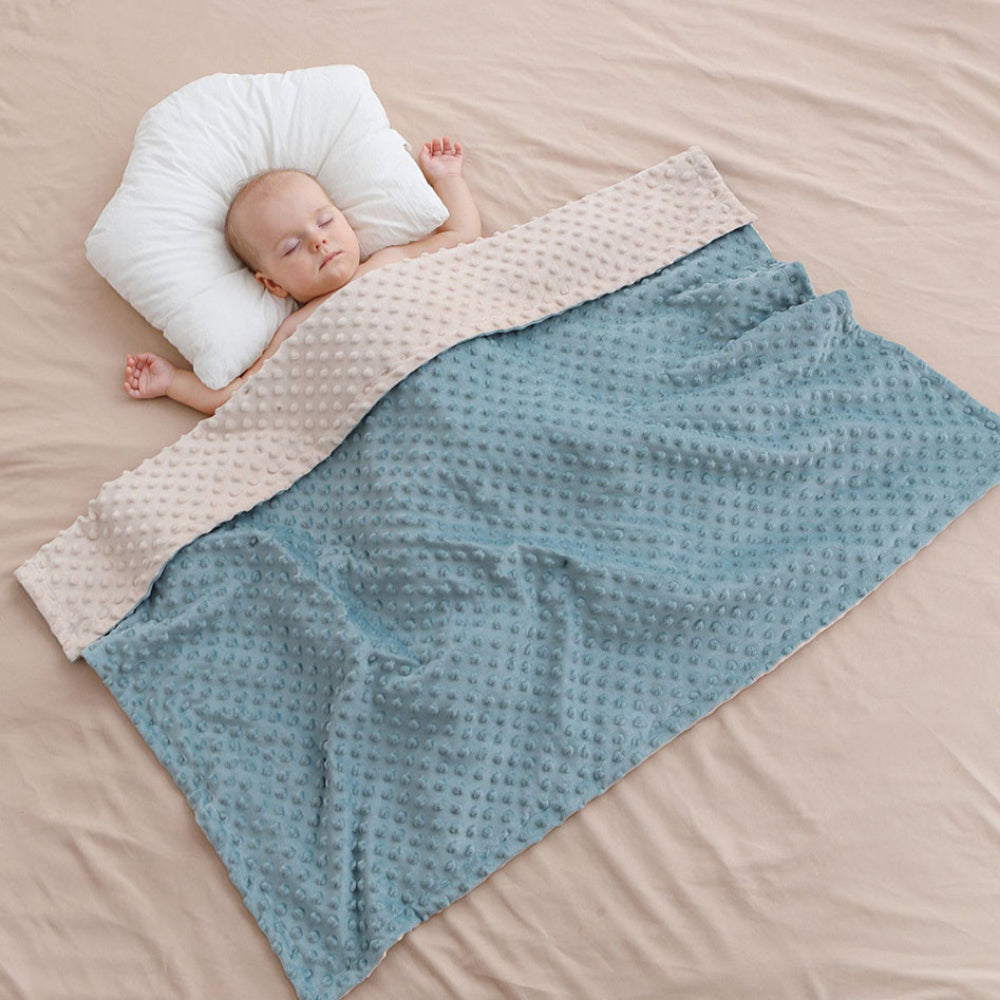 Baby Blanket Super Soft Double Layer with Dotted Backing Newborn Swaddling Blankets