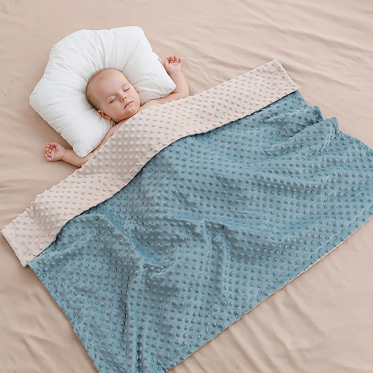 Soft Fleece Baby Blanket Double Layer Newborn Blanket-2
