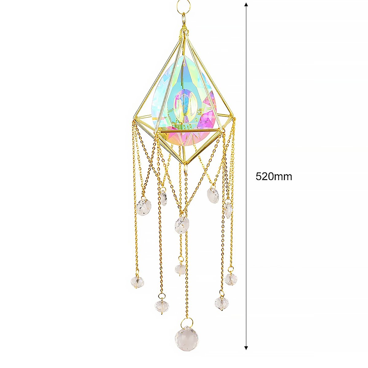 Crystal Wind Chime Pendant Window Hanging Home Decor Gift-4