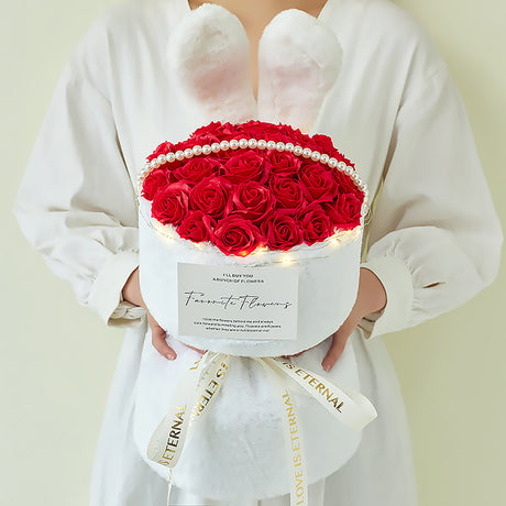 Hasenohren-Rosenstrauß