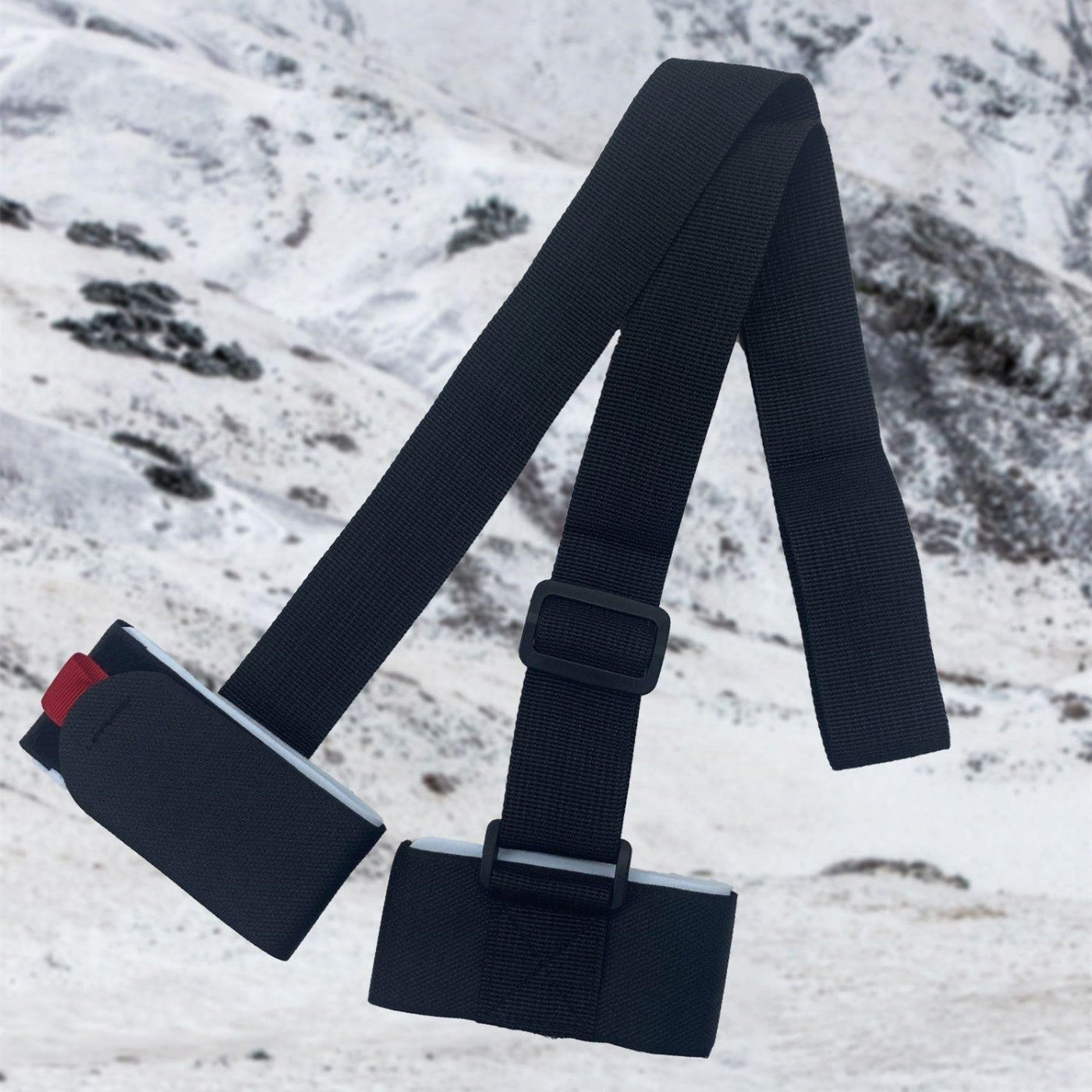 Feste Nähen Skifahren Bandage Tragbare Doppel-board Einstellbare Schlitten Schulter Gurt
