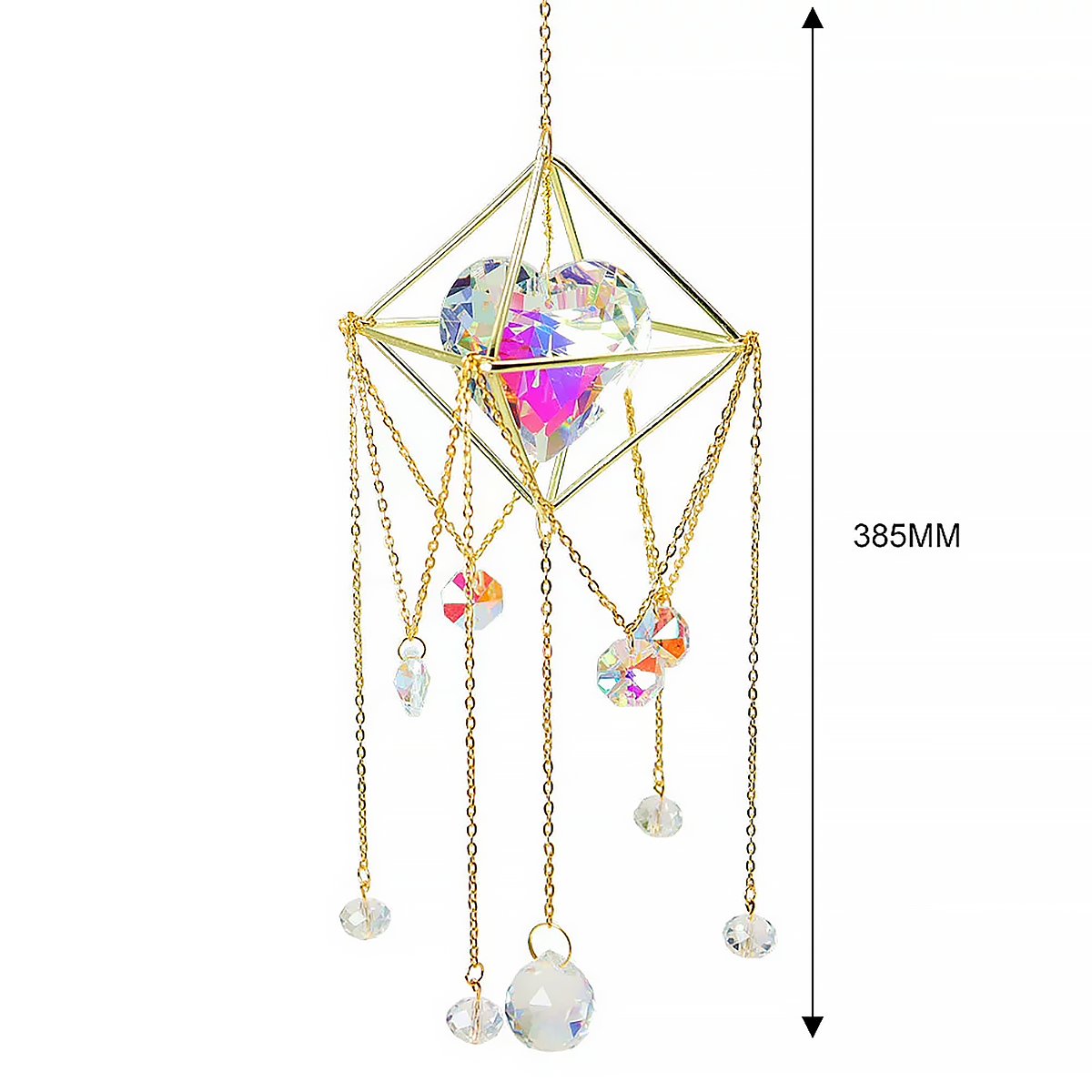 Crystal Wind Chime Pendant Window Hanging Home Decor Gift-5