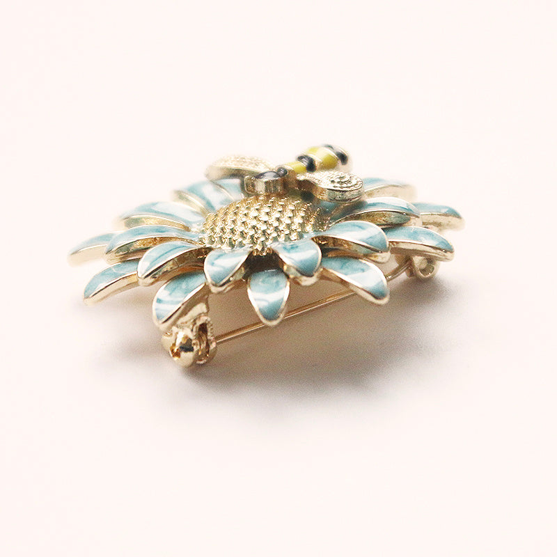 Neue Sonnenblume Daisy Brosche Bag Anhänger Abzeichen