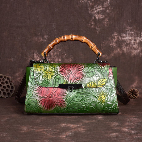 Oftback im Retro -Retro -Retro -Tasche mit oberster Ebene