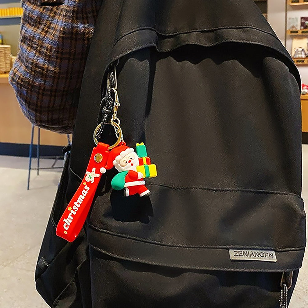 Christmas Exclusive Cartoon Doll Ring Buckle Resin Keychain-1