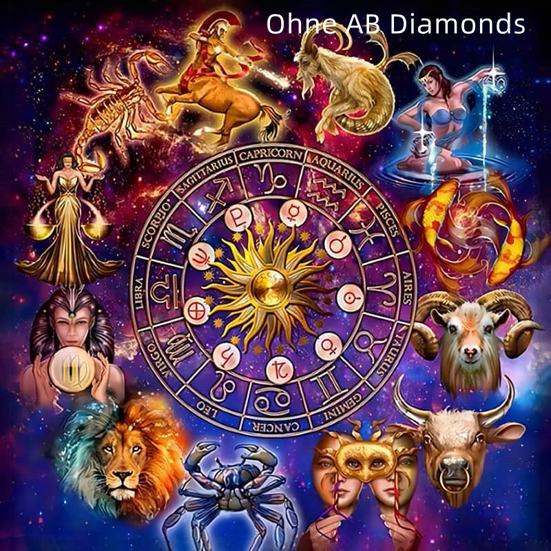 Twelve Constellations Point Diamond Decorative Painting Ornaments