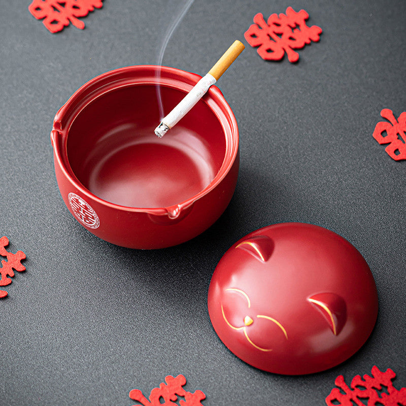 Willkommen zum Trend von Lucky Cat Aschenbecher Heim Wohnzimmer