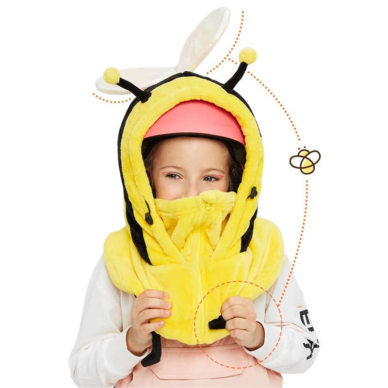 Skiing Helmet Hat Set Cartoon Ski Mask Helmet Decoration