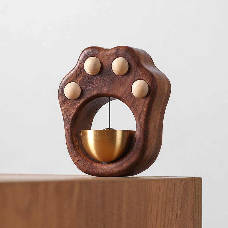 Fridge Magnet – Cute Cat Paw with Wind Chime Pendant-4