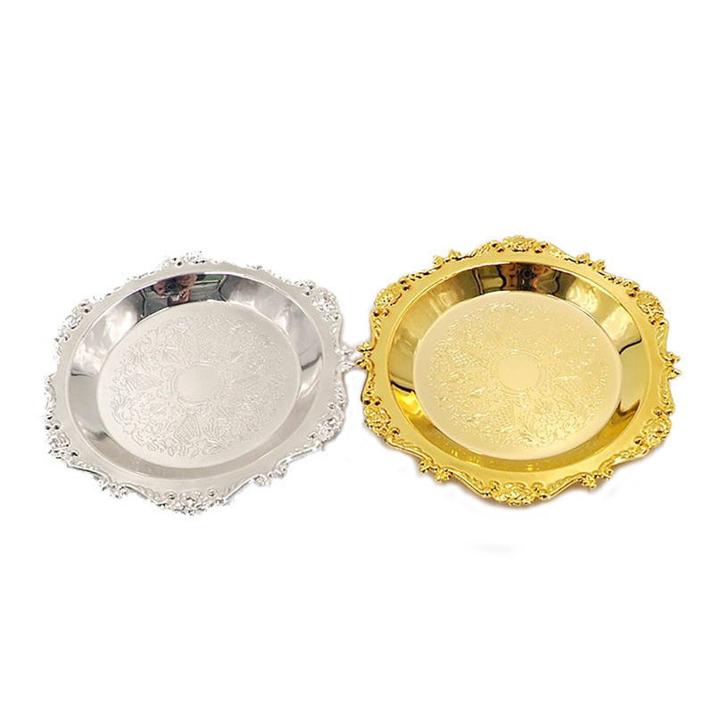 Vintage Coaster - Gold & Silber