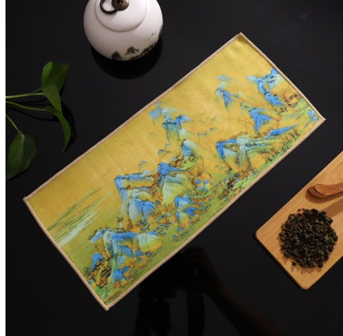 Kung Fu Tee Set Accessoires absorbierende verdickte Mattenlappen