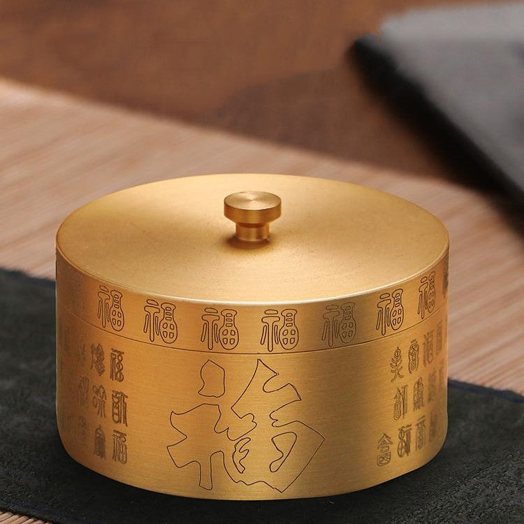 Haushalts neuer chinesischer Stil mit Deckel verhindern Flutasche -Aschenbecher Dekoration