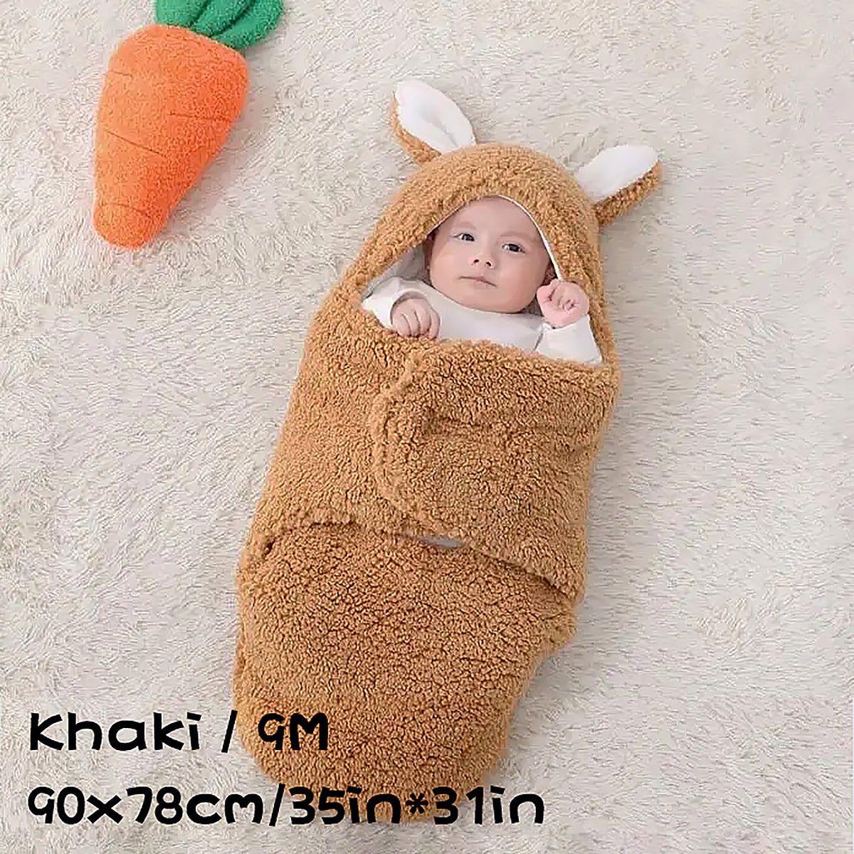 Warm Baby Swaddle Blanket Plush Newborn Sleep Sack-13