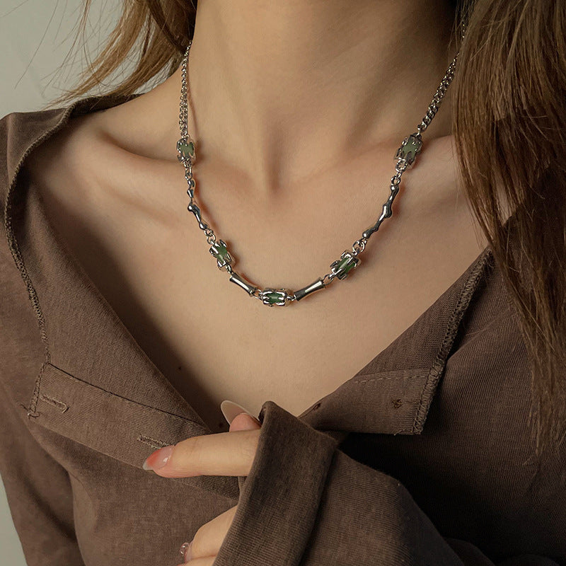 Neues chinesisches Stil Spezial-Interest-Design Bambus Halskette