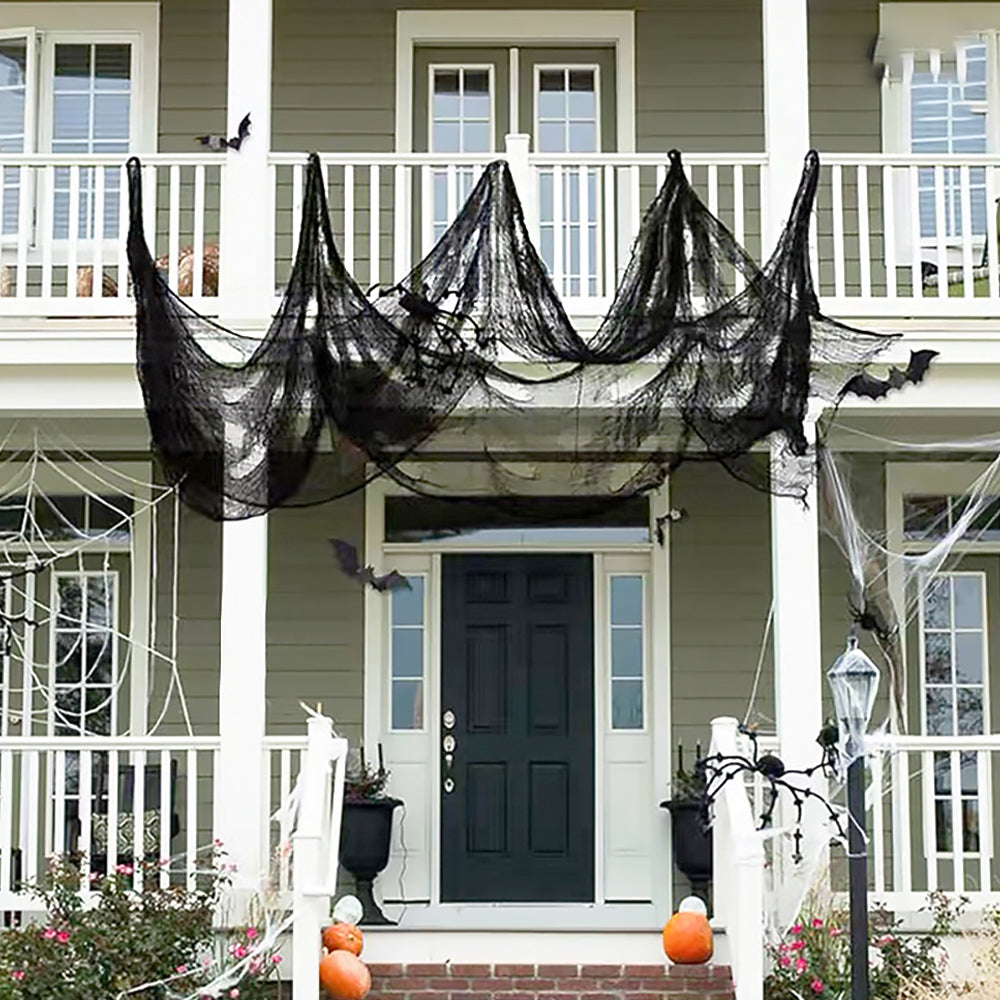 Halloween Black Gauze Decoration for Haunted House Party Backdrops-4