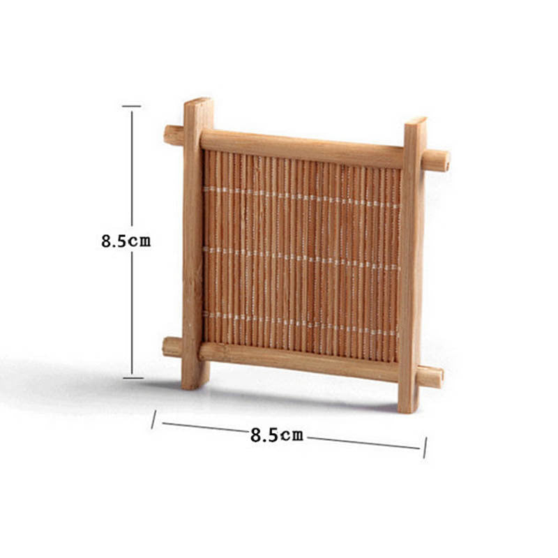 Bambus Untersetzer chinesischer Tee -Zeremonie Accessoires Kung Fu Tea Untersetzer