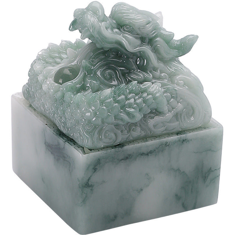 Harz Jade Chinese Dragon gedruckt Aschenbecher
