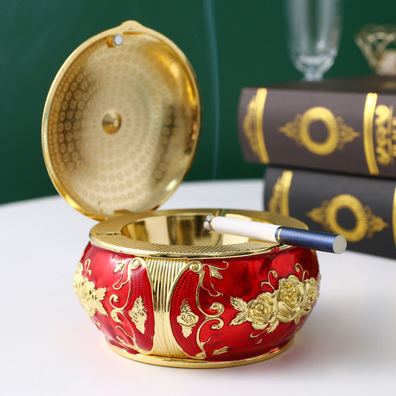 Emaille Color Home Dekoration Chinesischer Stil Windschutz Aschenbecher