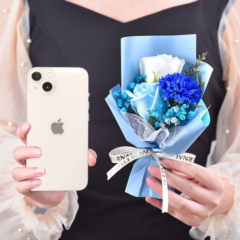 Teacher's Day Carnation Rose Simulation Soap Flower