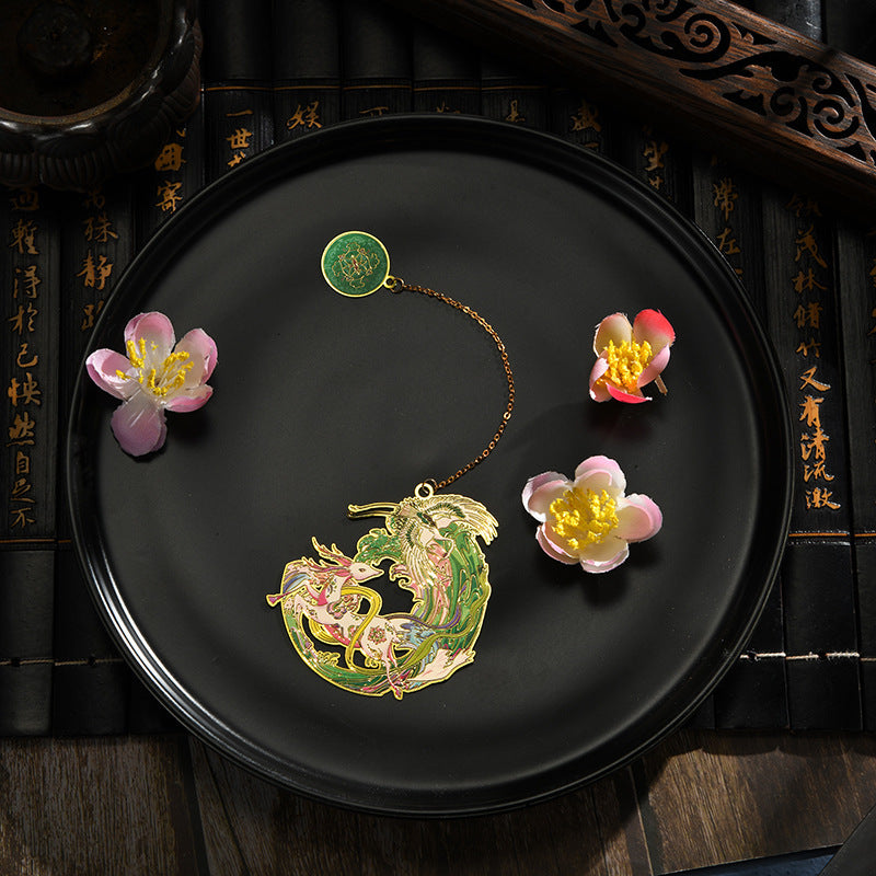 Chinesischer Stil Blume Gott klassisches Lesezeichen Lehrer -Farbgeschenk
