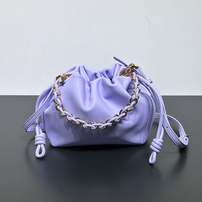 Chinesische Stil Crossbody Bag Cowide Lucky Bag Drawschnellwolken
