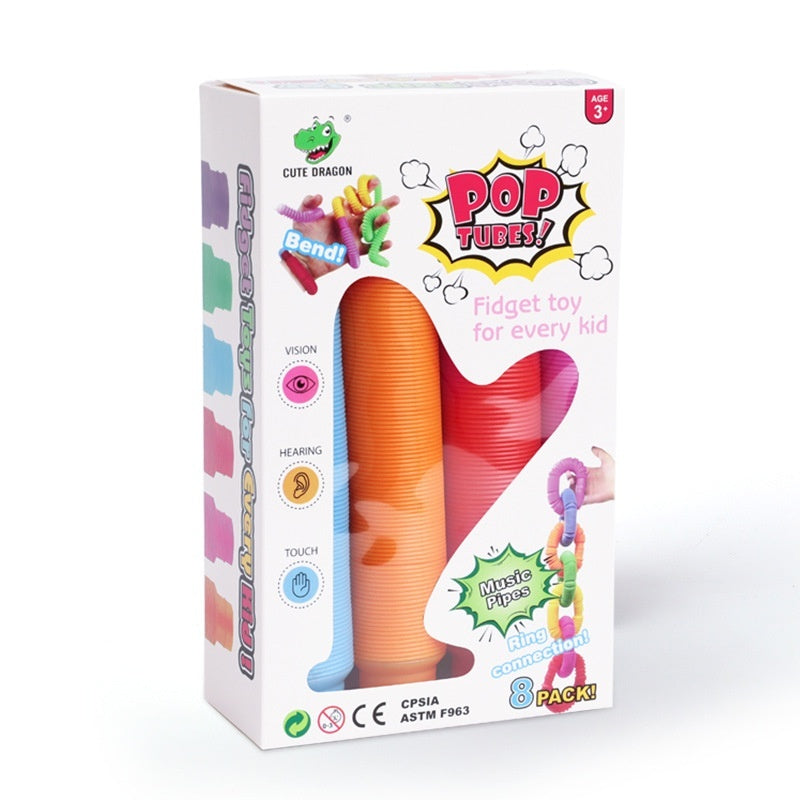 Stretch-Dekompressionsröhre für Kinder, Pop-Tube, sensorisches Spielzeug