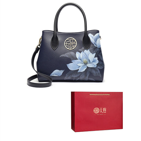 Frauen neuer stilvoller Leder Handtasche Mode chinesischer Stil