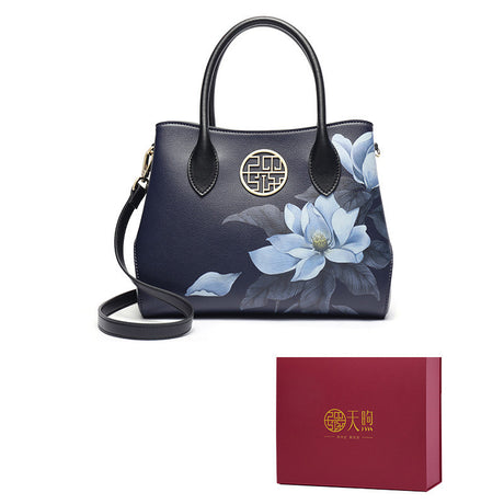 Frauen neuer stilvoller Leder Handtasche Mode chinesischer Stil