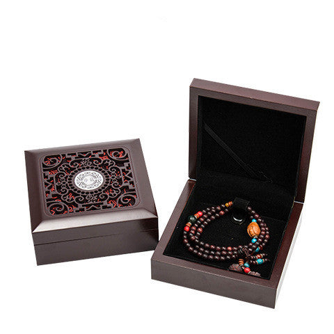 Schmuckschachtel Holz Buddha Perlen Armbandschachtel