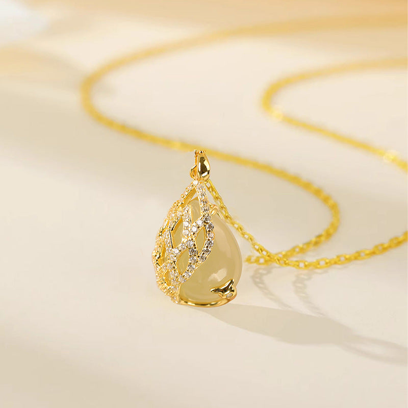 925 Silber Halskette Neue chinesische Mode All-Match-Schlüsselbeinkette