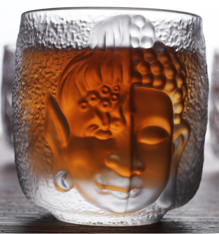 Chinese Style Yinian Crystal Glass Tea Cup