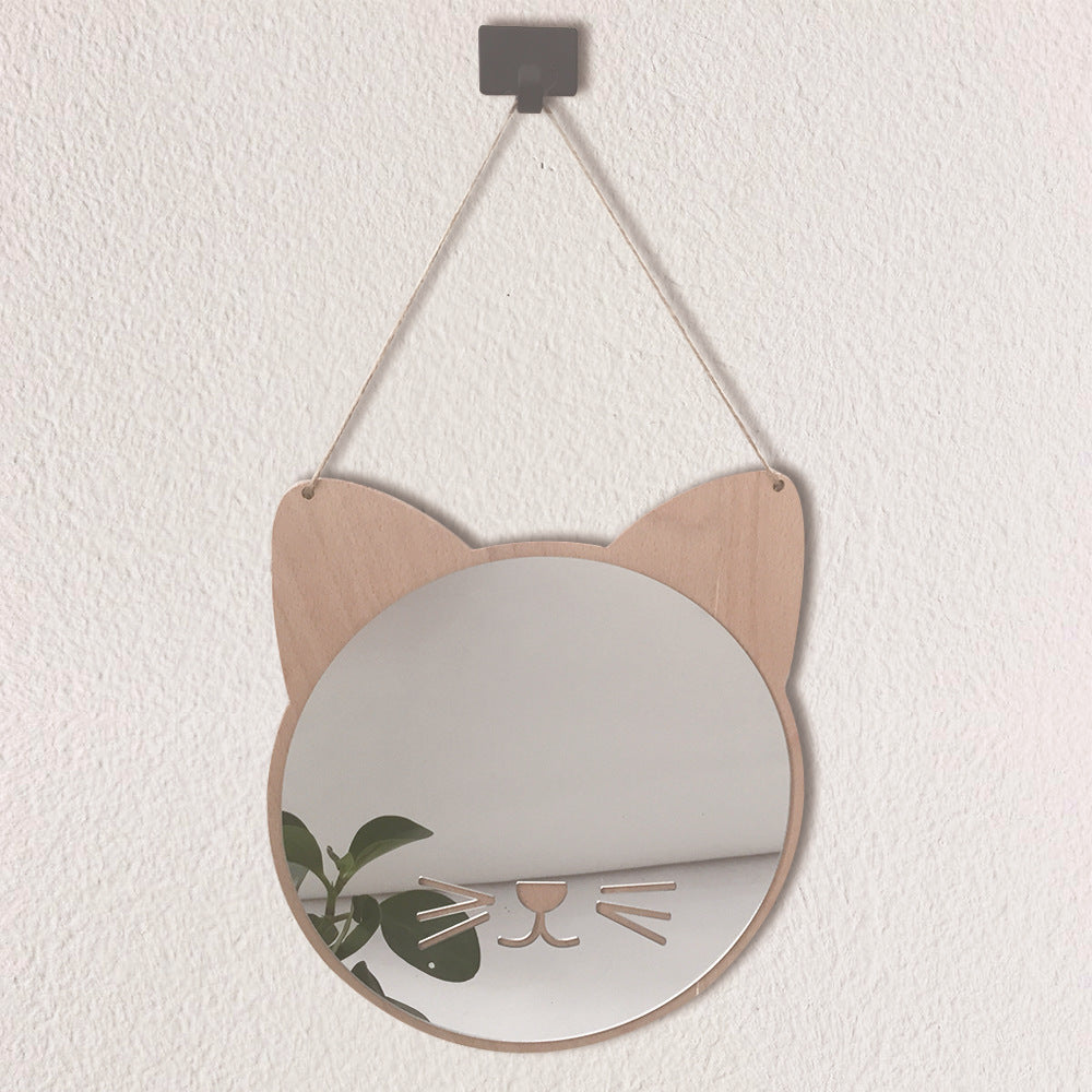 Cat Shape Hanging Makeup Mirror