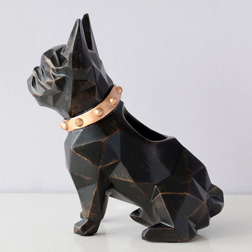 Geometric Puppy Pencil Holder Office Pen Barrel