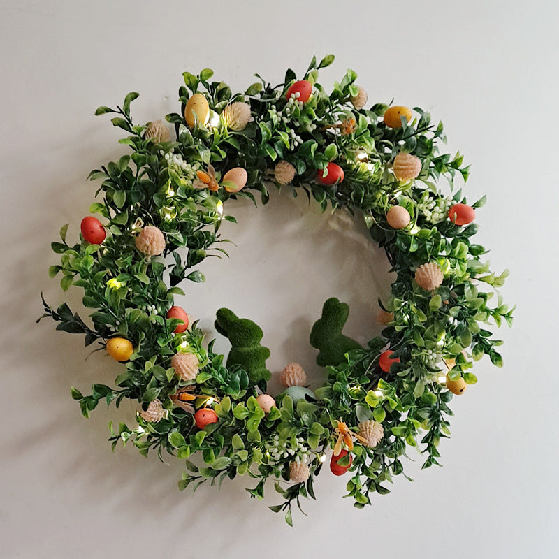 Garten-Frühlings-Wandbehang, 40 cm, Osterei-Girlande