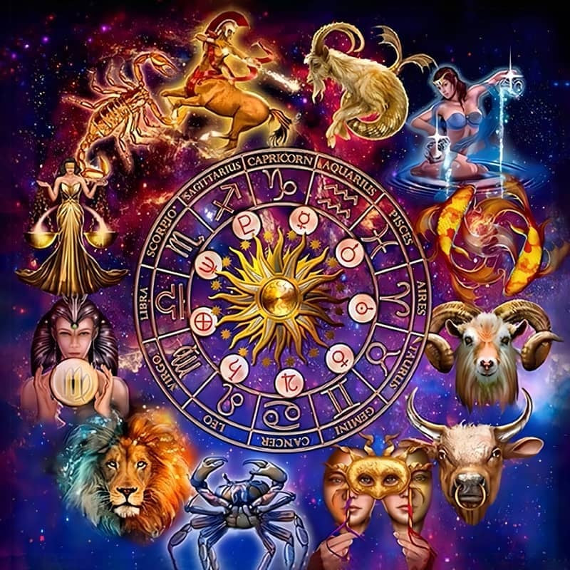 Twelve Constellations Point Diamond Decorative Painting Ornaments