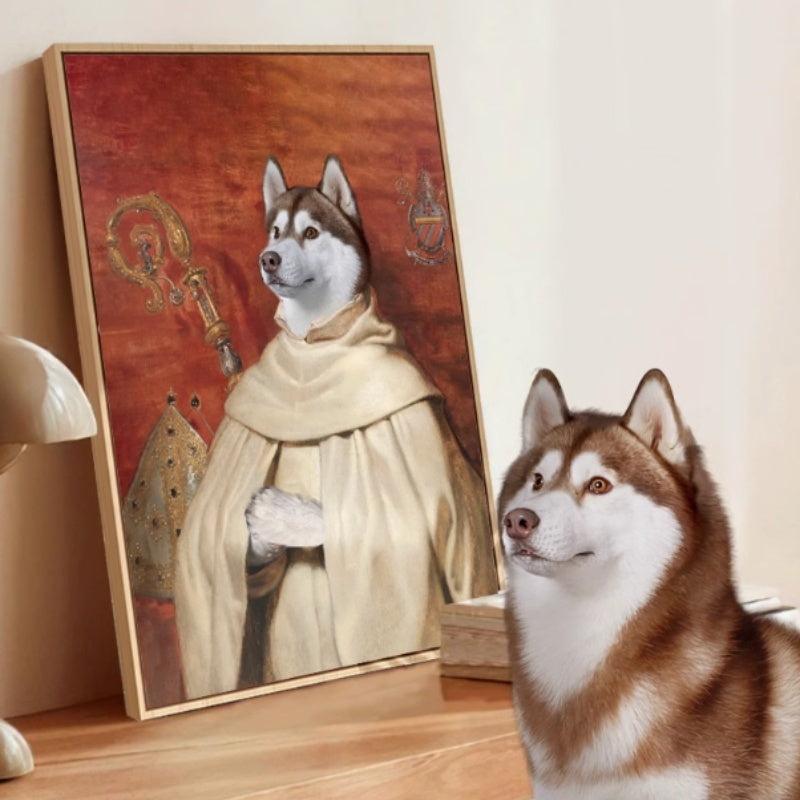 Süßes Haustier in Ölgemälde Katze Hund Kopf benutzerdefinierte Portrait