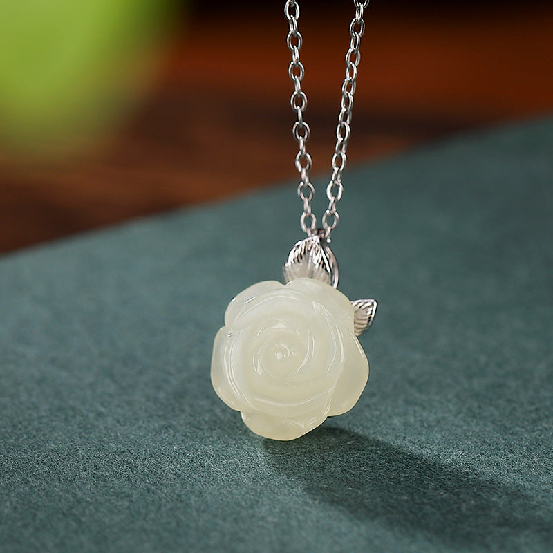 Natural Hetian Jade Qingyu Ring