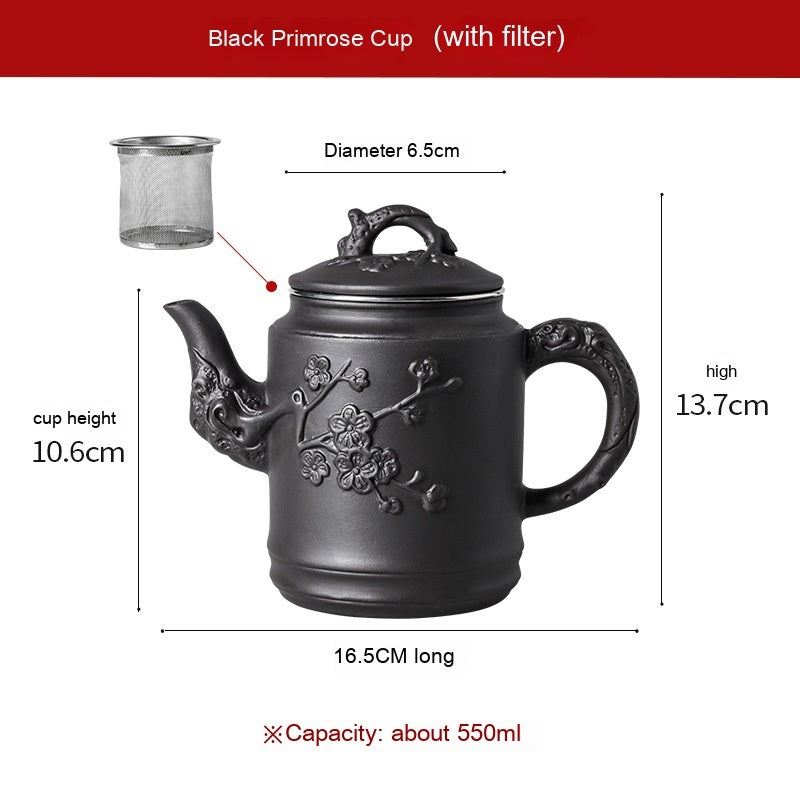 Lila Sandteekannweite Edelstahlfilter Teekanne großer Kapazitätsdufttee