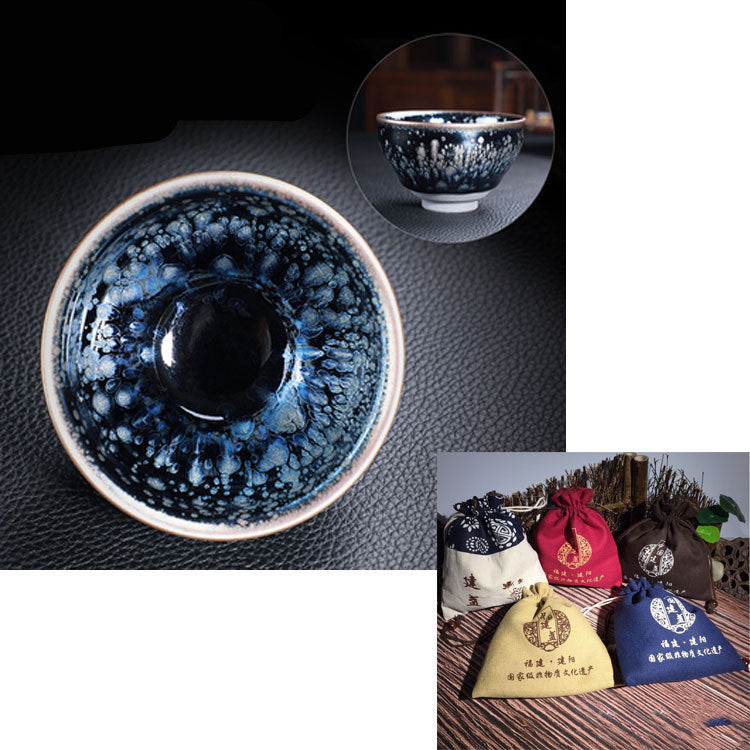 Haushalt Teetasse Tee Set Accessoires Öl Tropf Kungfu Keramik Teetasse